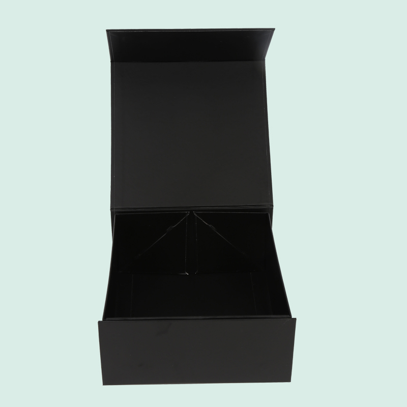 High quality folding magnetic box with UV logo  luxury customized paper box ipack box 5