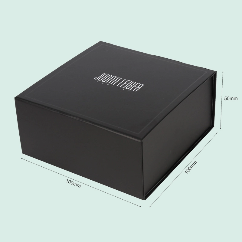 High quality folding magnetic box with UV logo  luxury customized paper box ipack box 1