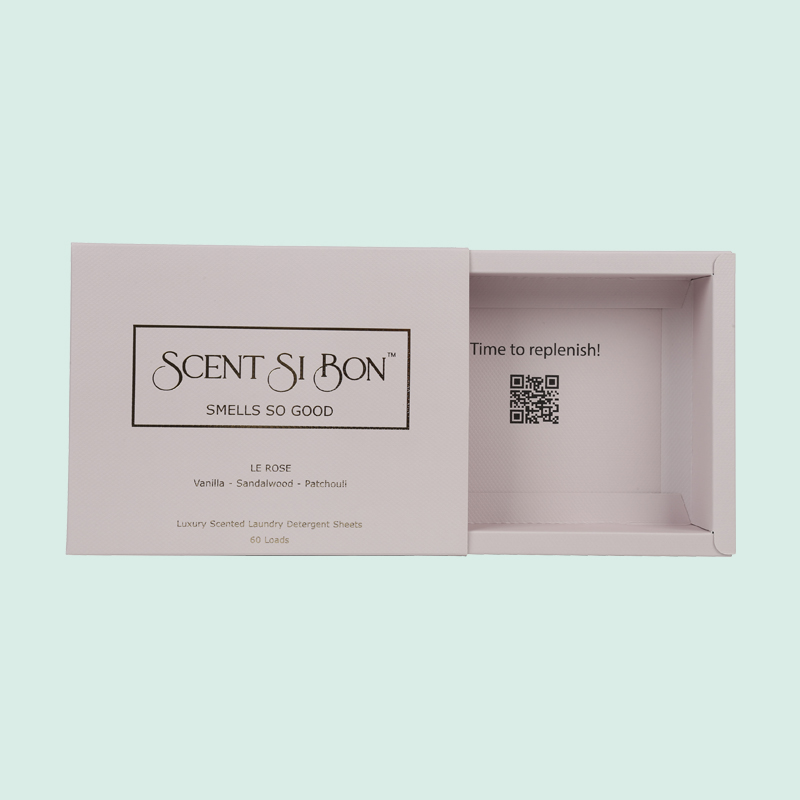Wholesale custom colorful  drawer box thin paper card box for laundry detergent sheet from IPACK 3