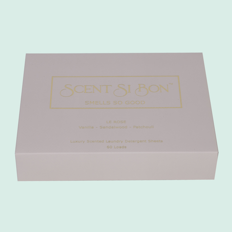 Wholesale custom colorful  drawer box thin paper card box for laundry detergent sheet from IPACK 4