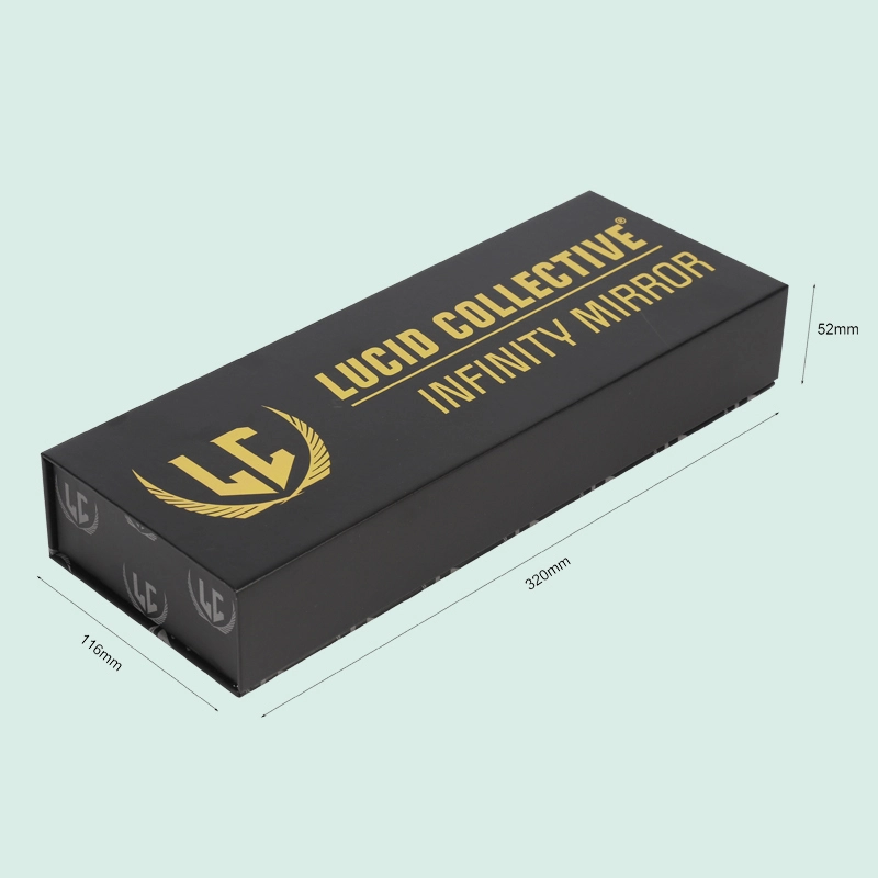 custom magnetic boxes wholesale Book-Shaped Magnetic Closure Gift Box for Hair Extensions with Satin Silk liner 1