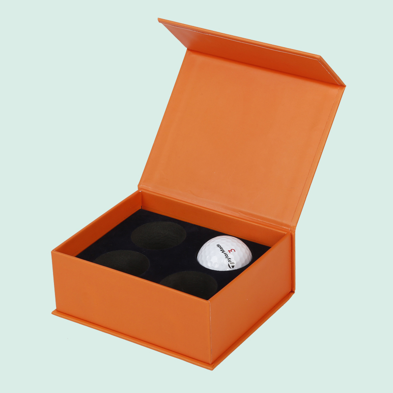 Customized luxury magnetic box black gift golf box  package golfbox insert Ipack box 7