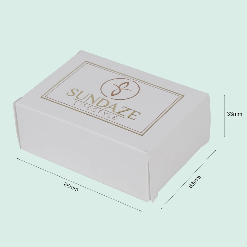 Wholesale custom soap box thin paper card box with gold stamping logo from IPACK 1