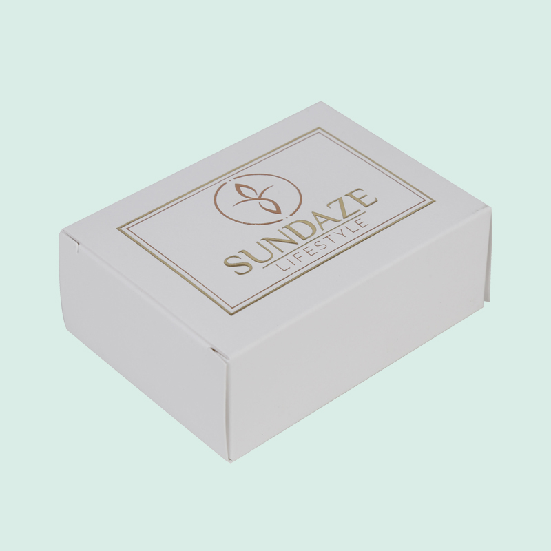 Wholesale custom soap box thin paper card box with gold stamping logo from IPACK 2