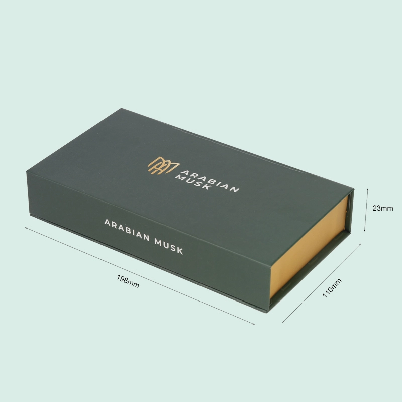 Customized custom printed perfume boxes  luxury colored magnetic box perfume packaging with Eva foam 1