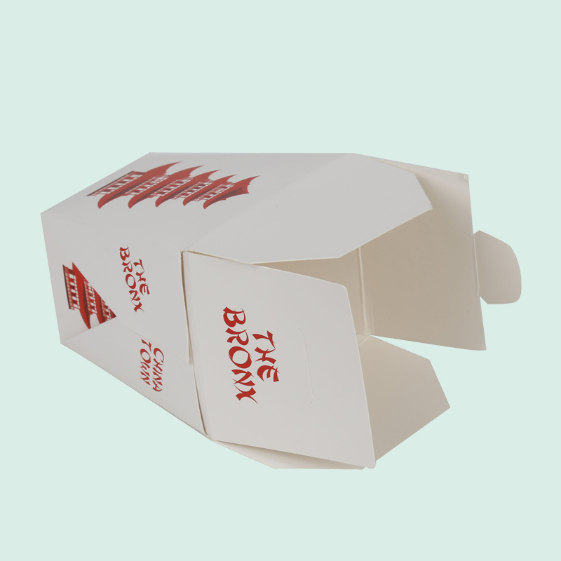 Boîte à nouilles personnalisée en gros avec impression de logo, boîte en papier avec poignée du fabricant d'emballages personnalisés IPACK 2