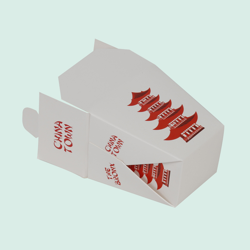 Boîte à nouilles personnalisée en gros avec impression de logo, boîte en papier avec poignée du fabricant d'emballages personnalisés IPACK 3