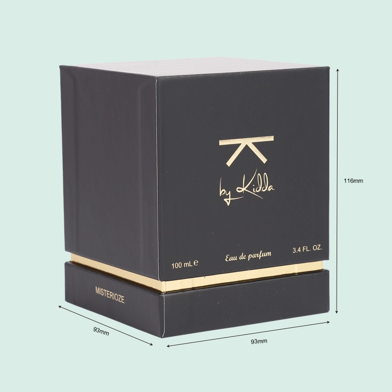 Custom foil stamping logo luxury perfume box from perfume packaging boxes suppliers ipack 1