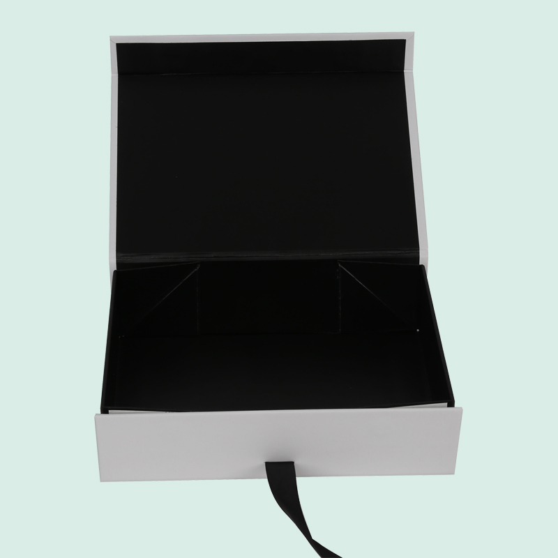 Customize foldable gift box  collapsible gift box folding box with ribbon ipack box 4