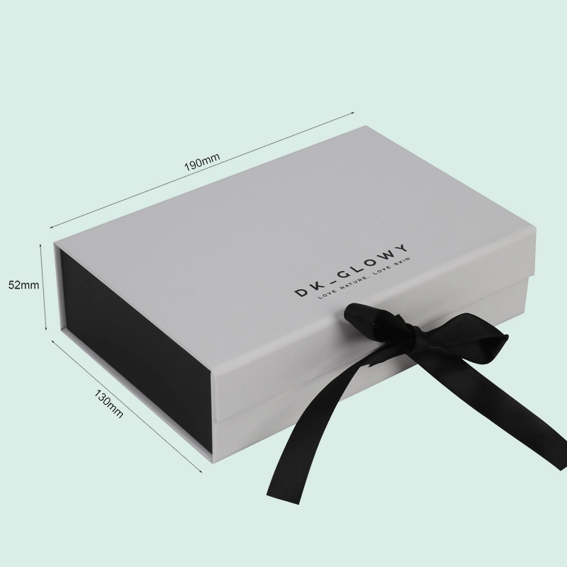 Customize foldable gift box  collapsible gift box folding box with ribbon ipack box 1