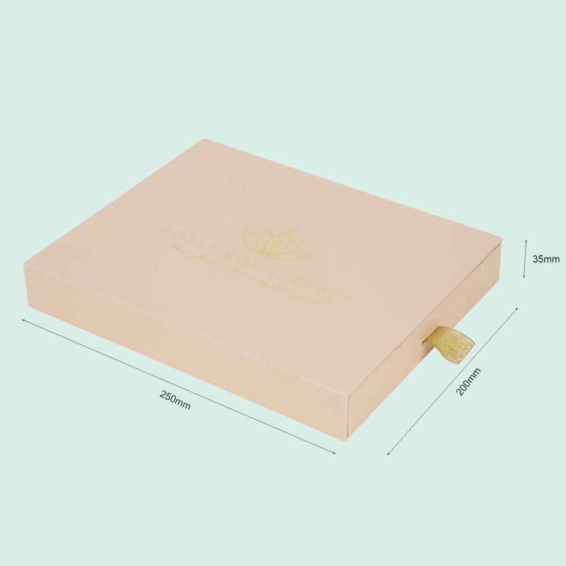 Customized gold foil logo luxury drawer gift box  customize paper box ipack box 1