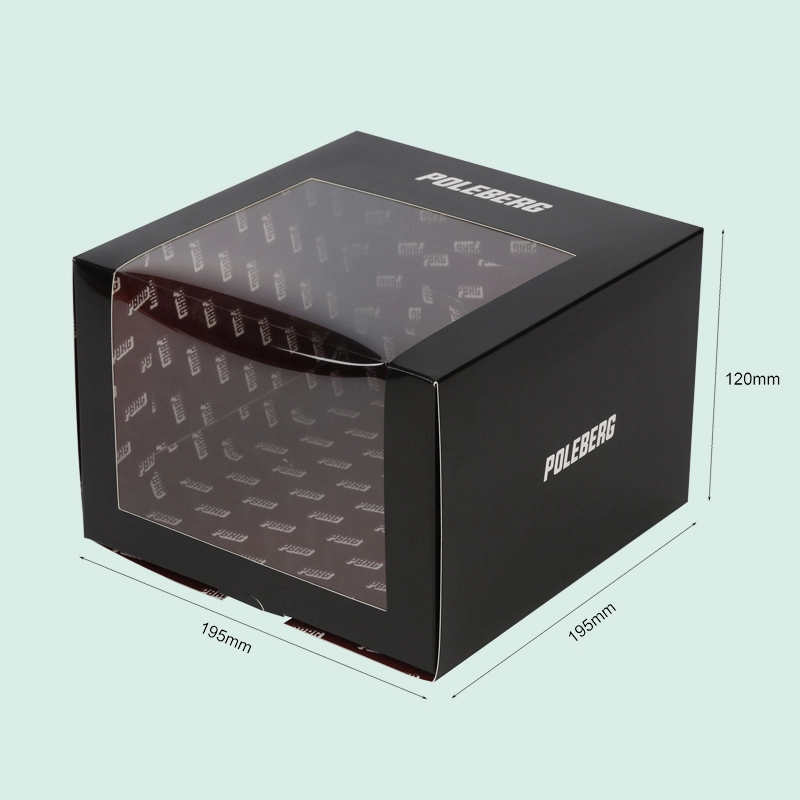 Wholesale custom boxes hat box with your design cap box with clear window from ipack box 1