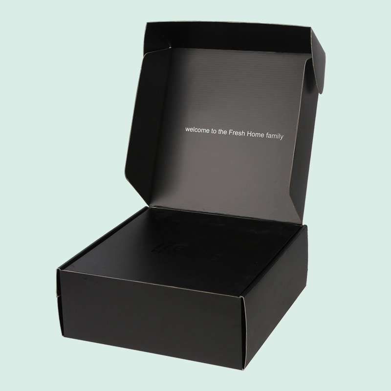 high quality custom black mailer box foldable shipping  box from IPACK corrugated box manufacturer 1