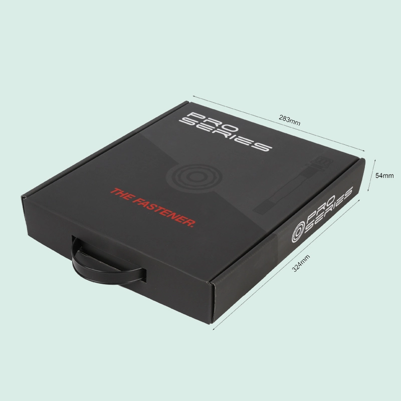 High Quality Custom Logo Printed Foldable Corrugated Cardboard Srew Package With Handle from IPACK 1