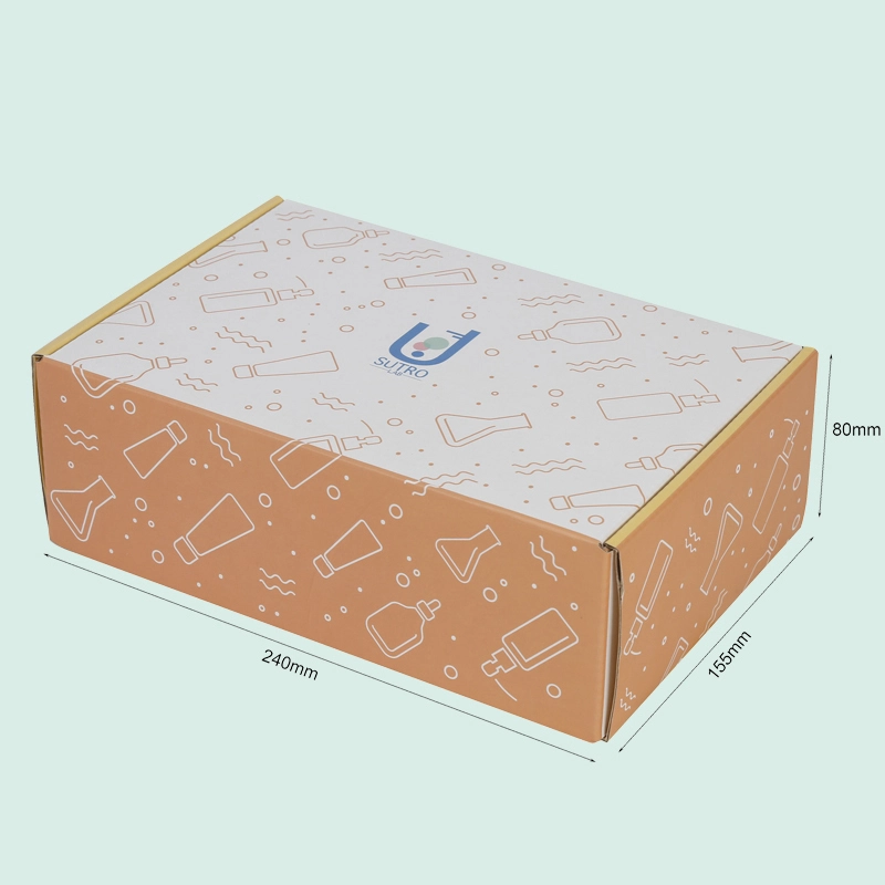 Custom wholesale colorful printing mailer box foldable branded shipping boxes from IPACK corrugated box manufacturer 1