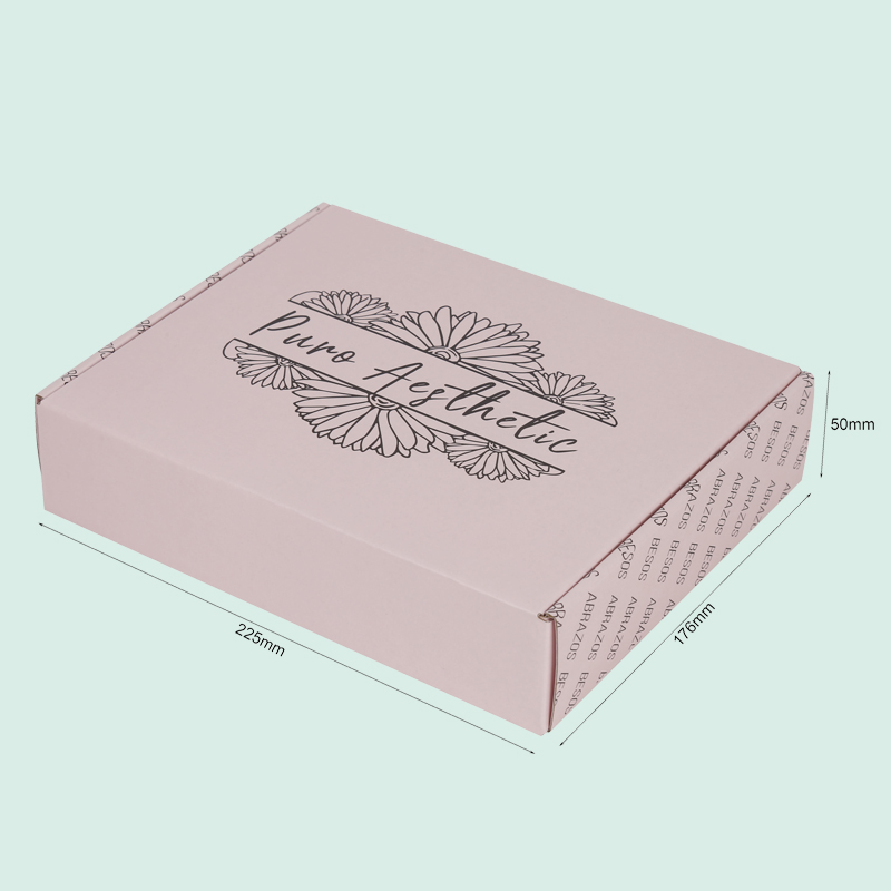 Custom wholesale pink mailer box foldable branded shipping boxes from IPACK box manufacturer 1