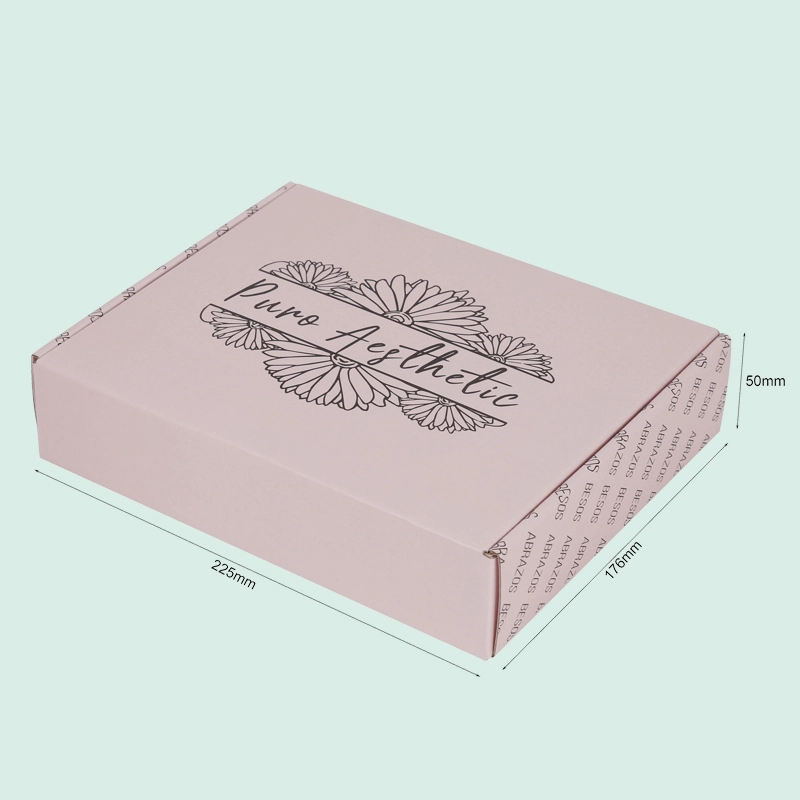 Custom wholesale pink mailer box foldable branded shipping boxes from IPACK box manufacturer 1
