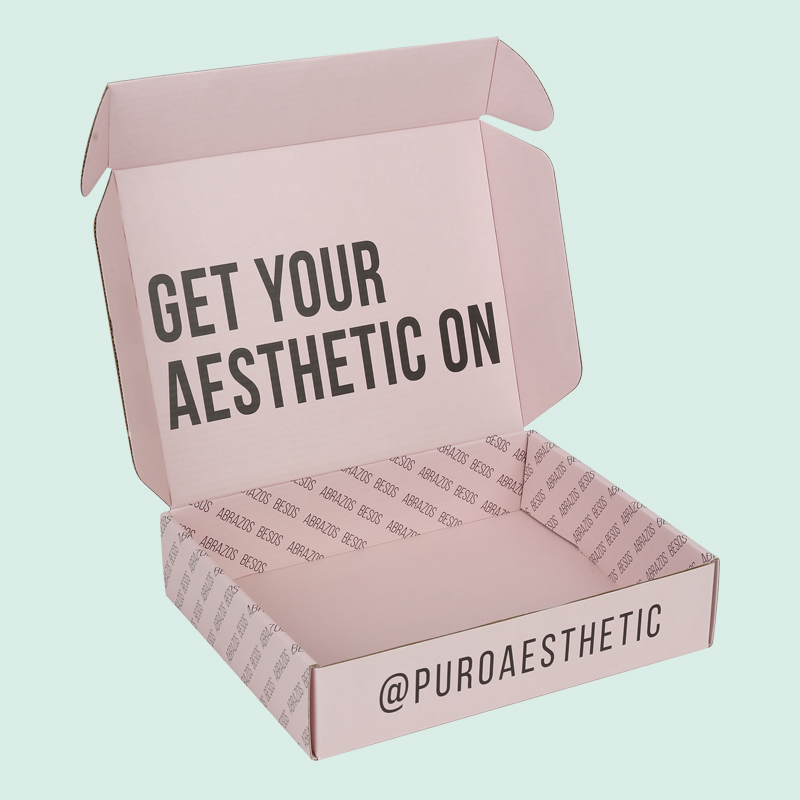 Custom wholesale pink mailer box foldable branded shipping boxes from IPACK box manufacturer 5