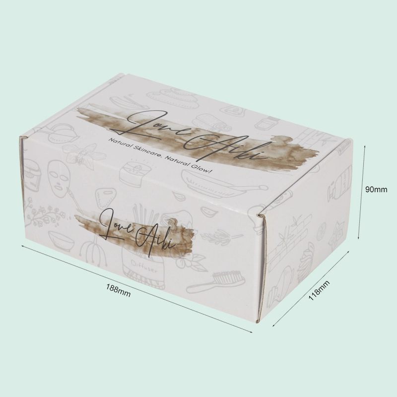 Custom wholesale white mailer box foldable corrugated shipping boxes from IPACK box manufacturer 1