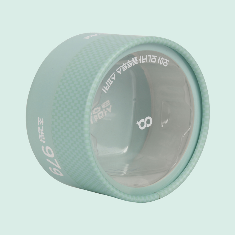 Custom cylinder box with clear window on lid paper tubes round paper tube box from ipack box 2