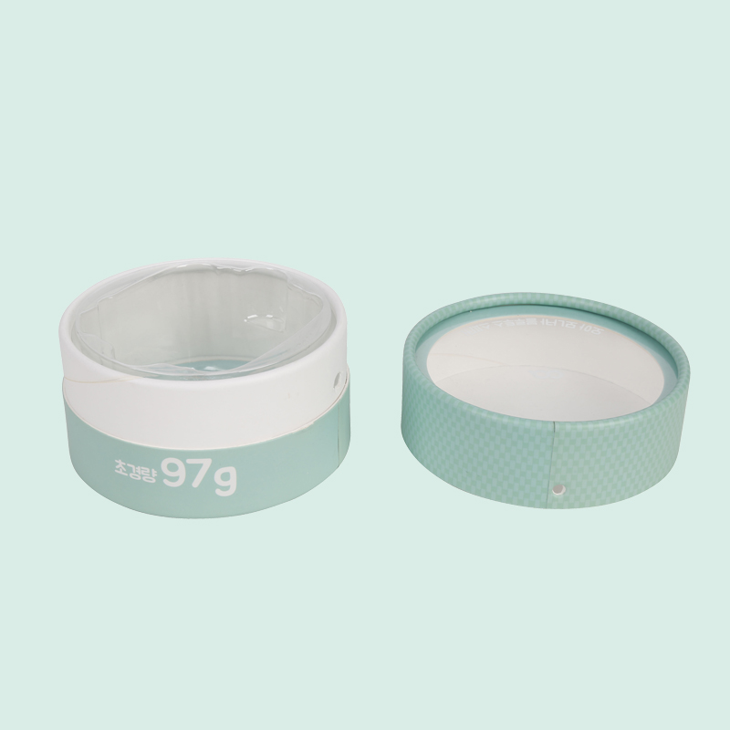 Custom cylinder box with clear window on lid paper tubes round paper tube box from ipack box 5