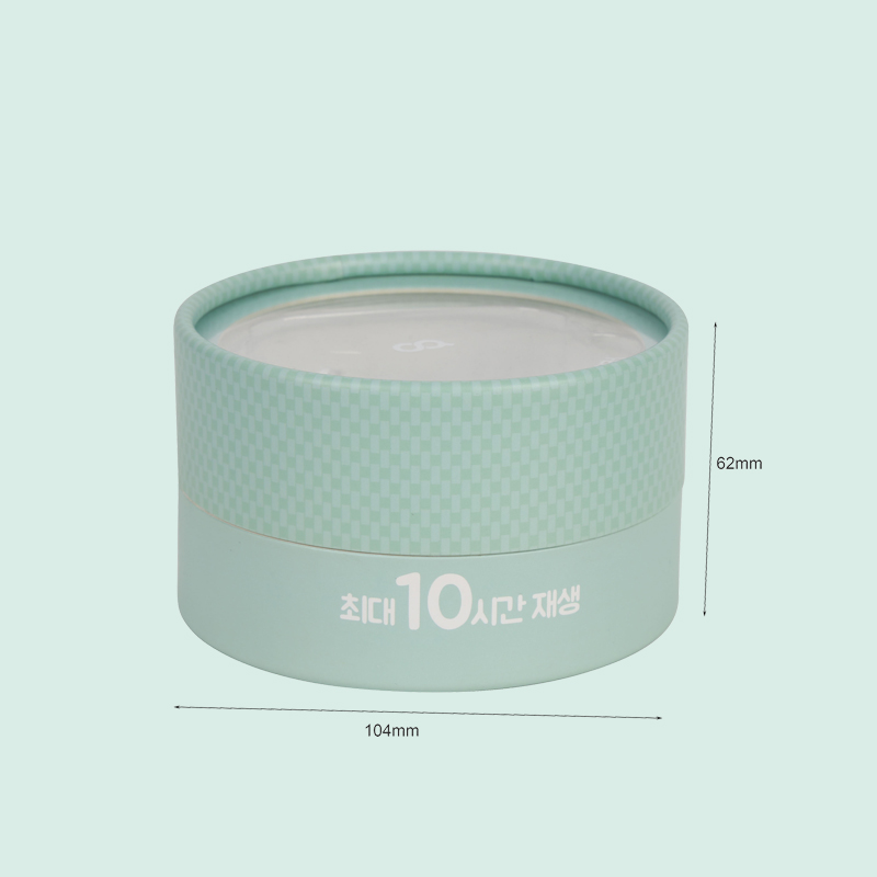 Custom cylinder box with clear window on lid paper tubes round paper tube box from ipack box 1
