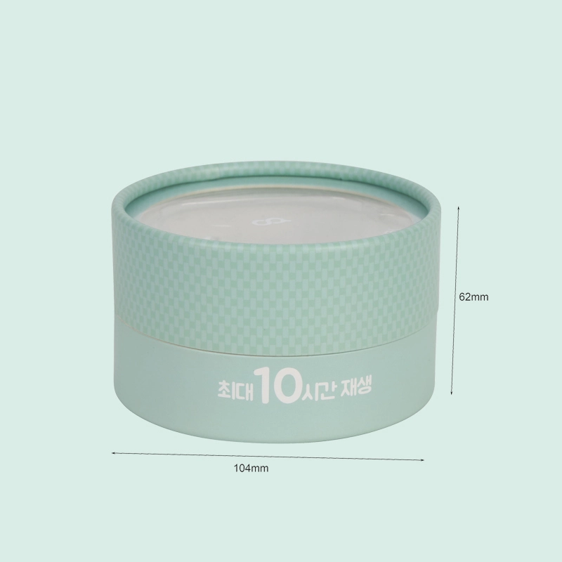 Custom cylinder box with clear window on lid paper tubes round paper tube box from ipack box 1