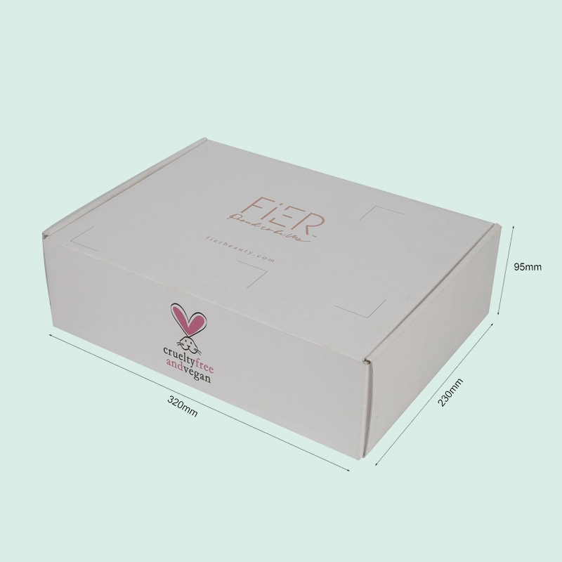 Custom wholesale white mailer box foldable flat pack shipping boxes from IPACK box manufacturer 1