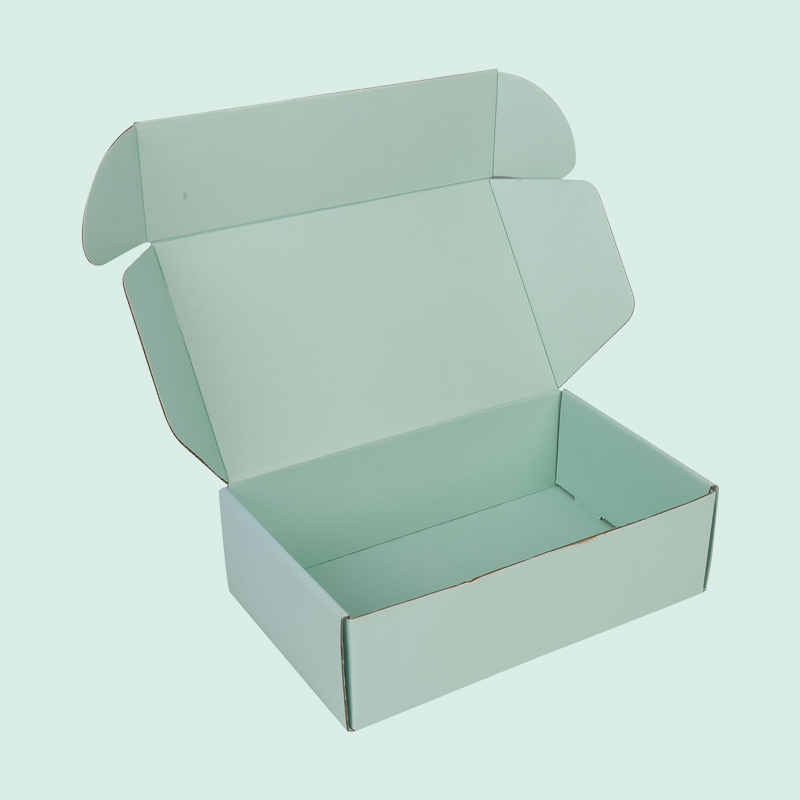 Custom wholesale green mailer box foldable flat pack shipping boxes from IPACK box manufacturer 2
