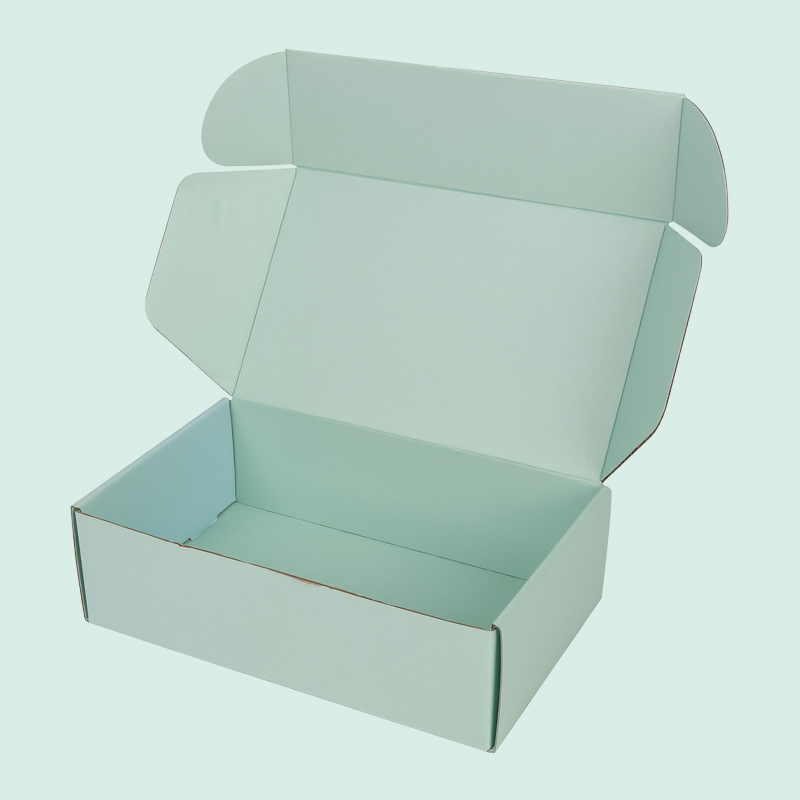 Custom wholesale green mailer box foldable flat pack shipping boxes from IPACK box manufacturer 3