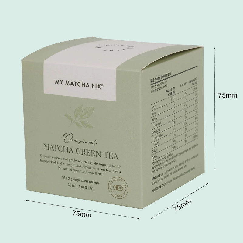 custom high end printed paper card tea box from IPACK  box manufacturer 1
