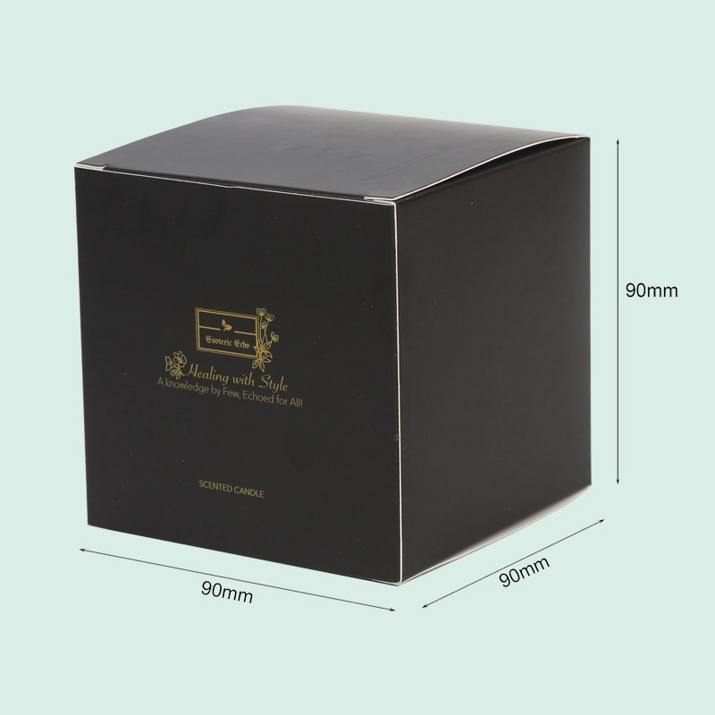 custom black printed paper card box scented candle box from IPACK  box manufacturer 1