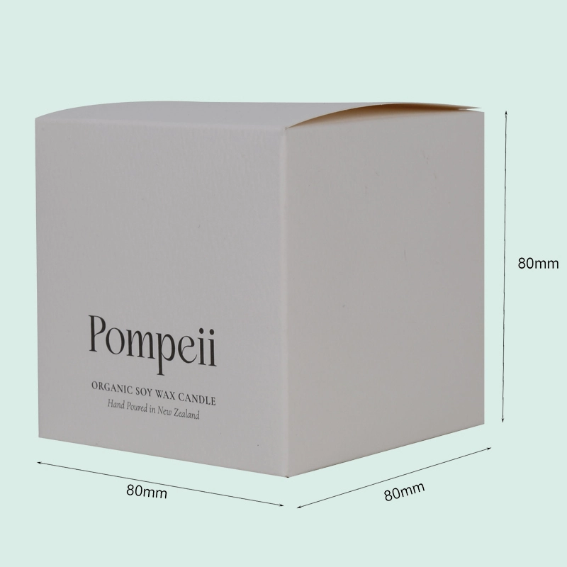 custom white  paper card box wax candle box from IPACK  box manufacturer 1