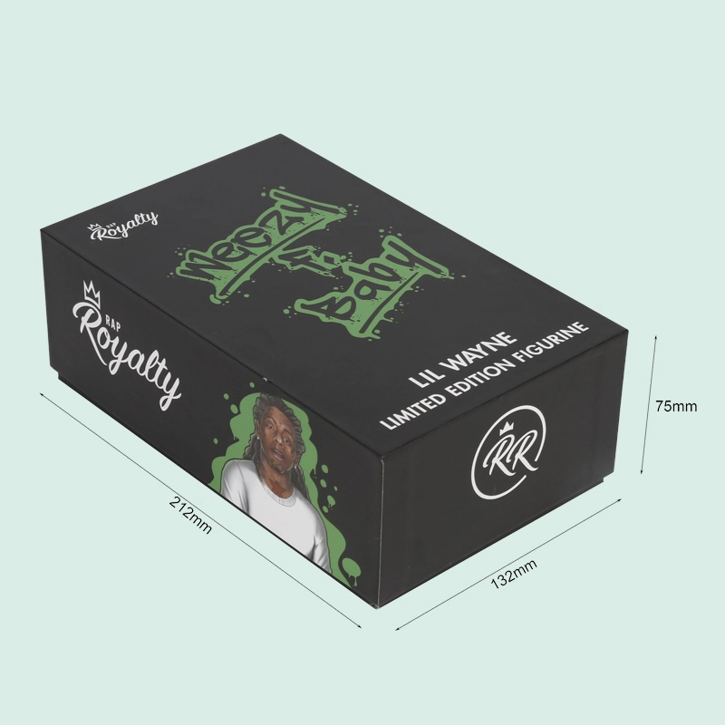 High end Custom luxury black  rigid cardboard boxes lid and base box  high quality paper box from Ipack 1