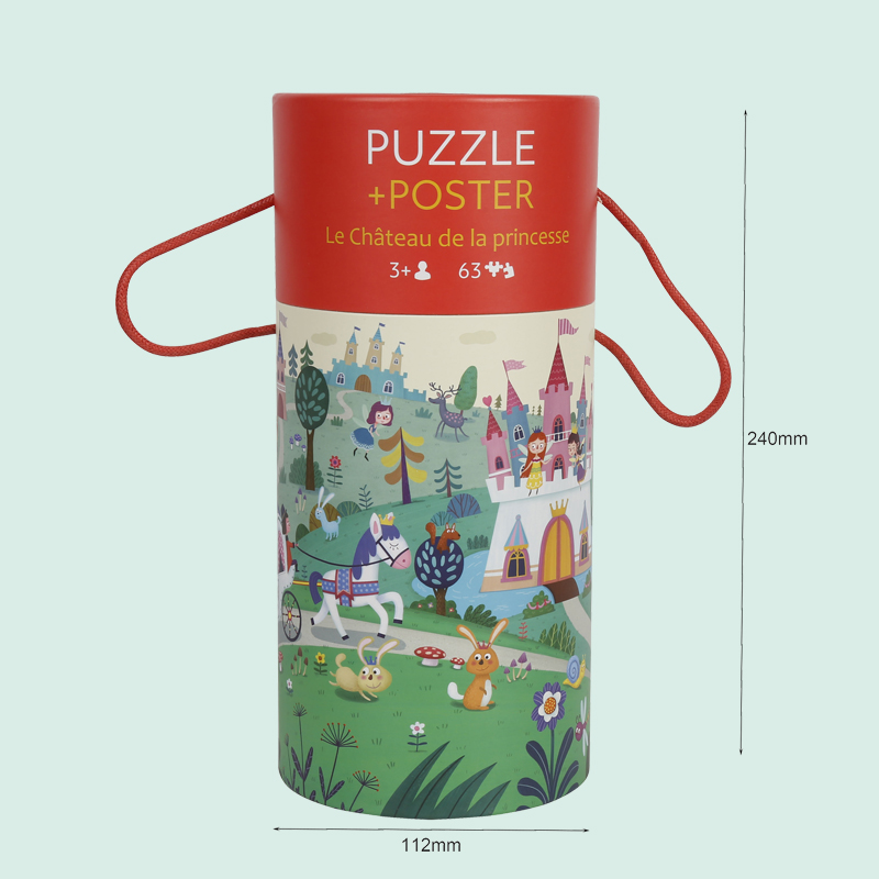 kundenspezifische Kartonröhrenverpackung mit Griff, Papierzylinderverpackung der Marke ipack 1