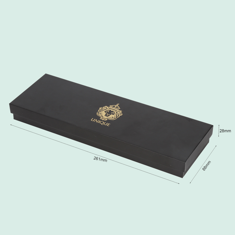 Custom luxury black  rigid cardboard boxes lid and base box  high quality perfume paper box from Ipack 1