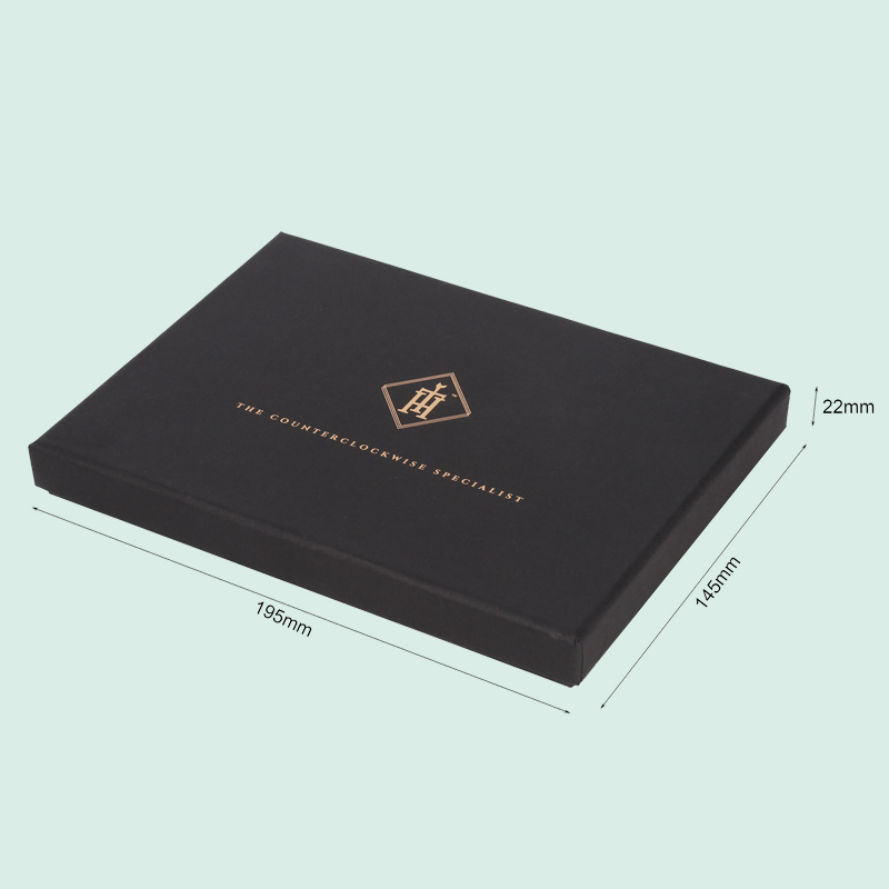 Cajas de cartón rígido negras personalizadas de lujo con tapa y base, caja para reloj de alta calidad del fabricante Ipack. 1