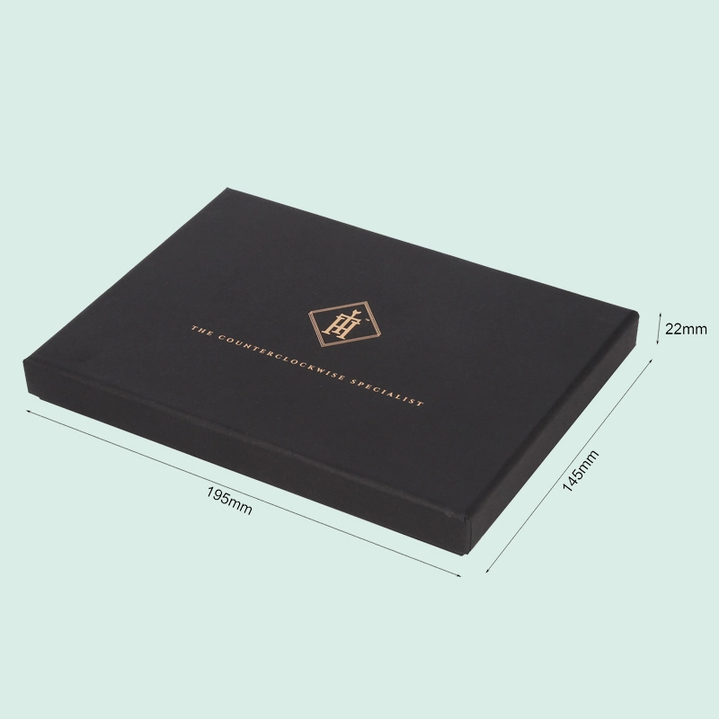 Luxury custom black  rigid cardboard boxes lid and base box  high quality watch box from Ipack manufacturer 1