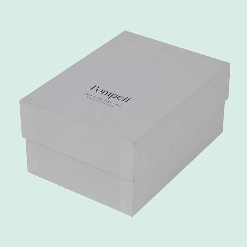 Good quality custom white lid base box candle box customize with your logo from Ipack 2