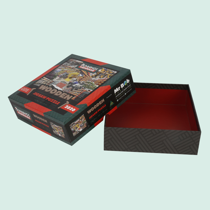 Benutzerdefinierte Luxus-Puzzlebox aus Holz mit buntem Druckdeckel und Boden, individuell anpassbar mit Ihrem Logo vom Ipack-Hersteller 2