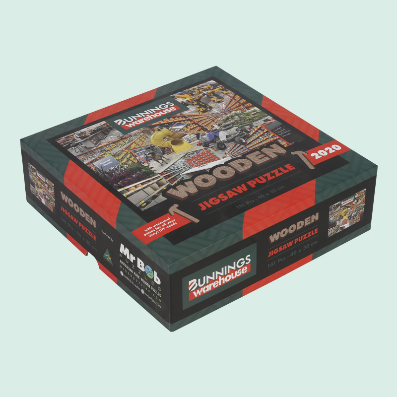 Benutzerdefinierte Luxus-Puzzlebox aus Holz mit buntem Druckdeckel und Boden, individuell anpassbar mit Ihrem Logo vom Ipack-Hersteller 3