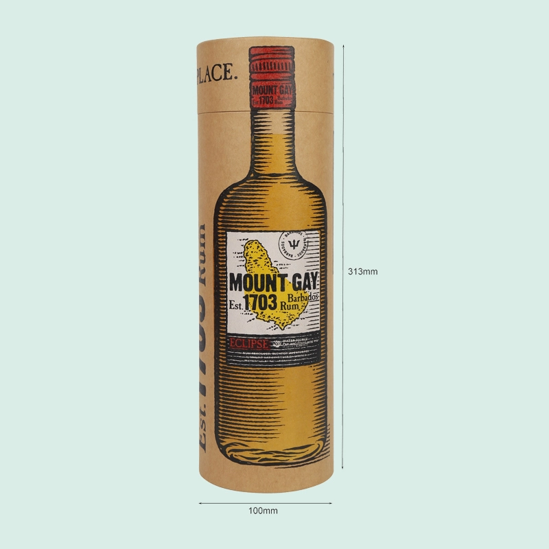 kraft paper tube box customized kraft cardboard tubes for wine ipack brand box 1