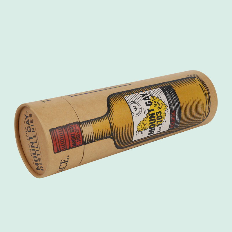 Коробка из крафт-бумаги, изготовленная на заказ из крафт-картона, тубусы для вина, фирменная коробка ipack 2