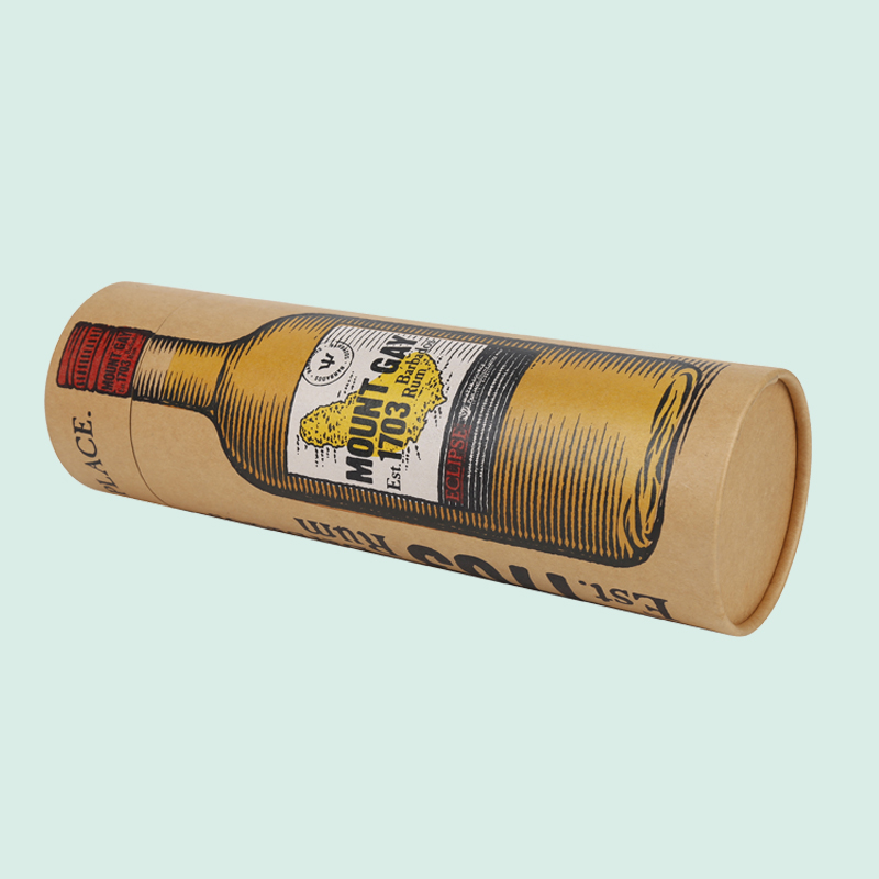 Коробка из крафт-бумаги, изготовленная на заказ из крафт-картона, тубусы для вина, фирменная коробка ipack 3