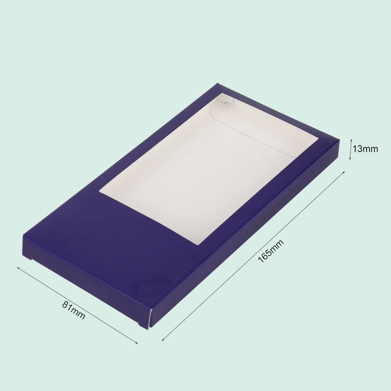 Wholesale custom chocolate bar box with PVC window from IPACK package 1