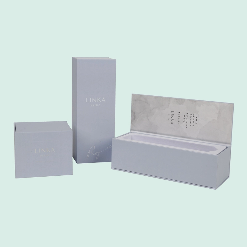 Customized luxury colorful printing magnetic box skin care packaging with EVA foam insert from IPACK factory 1