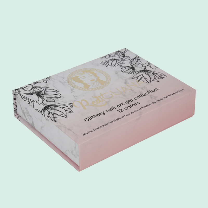 Embalagem de unhas de gel magnéticas personalizadas com impressão colorida e inserção de espuma EVA da fábrica IPACK 4