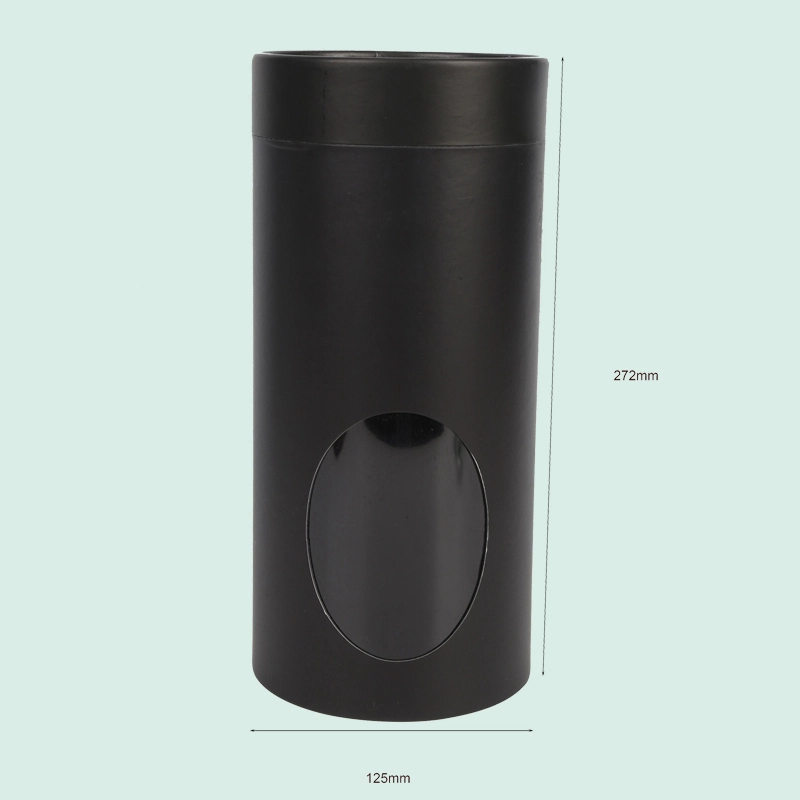 High quality round box with clear window custom cardboard tube packaging from ipack company 1