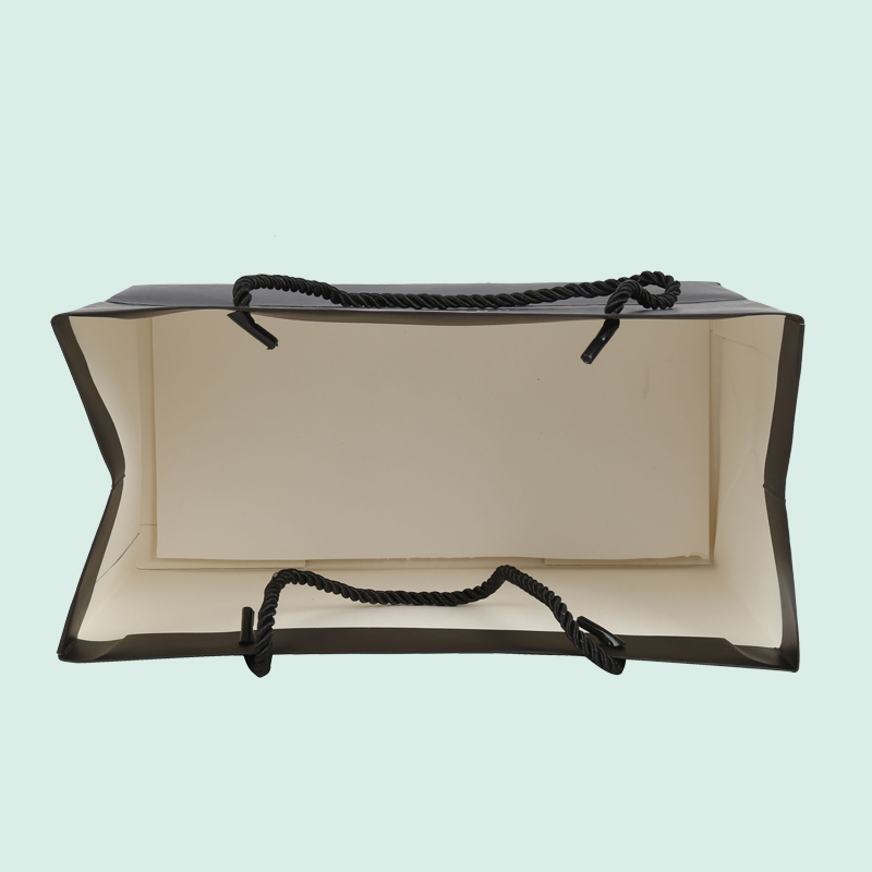 High end black paper bags fully custom logo gift bags  from IPACK 3