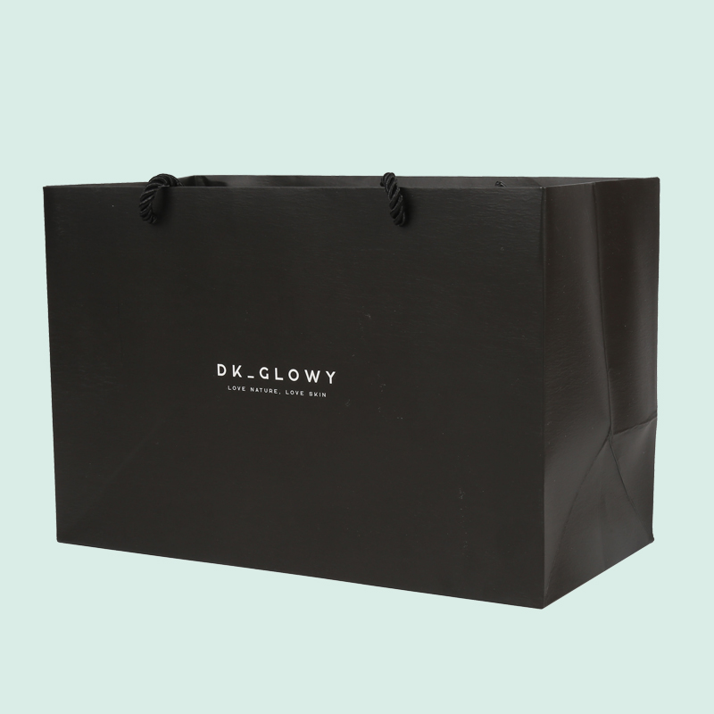 High end black paper bags fully custom logo gift bags  from IPACK 5